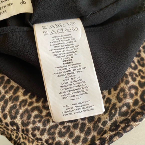 Michael Kors Cheetah Panther Leopard Animal Print Chiffon Dress - Picture 12 of 12